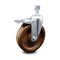 Service Caster 6 Inch High Temp Phenolic Wheel Swivel 1/2 Inch Stem Caster with Total Lock Brake SCC-TSTTL20S615-PHRHT-121315 - alternate 1
